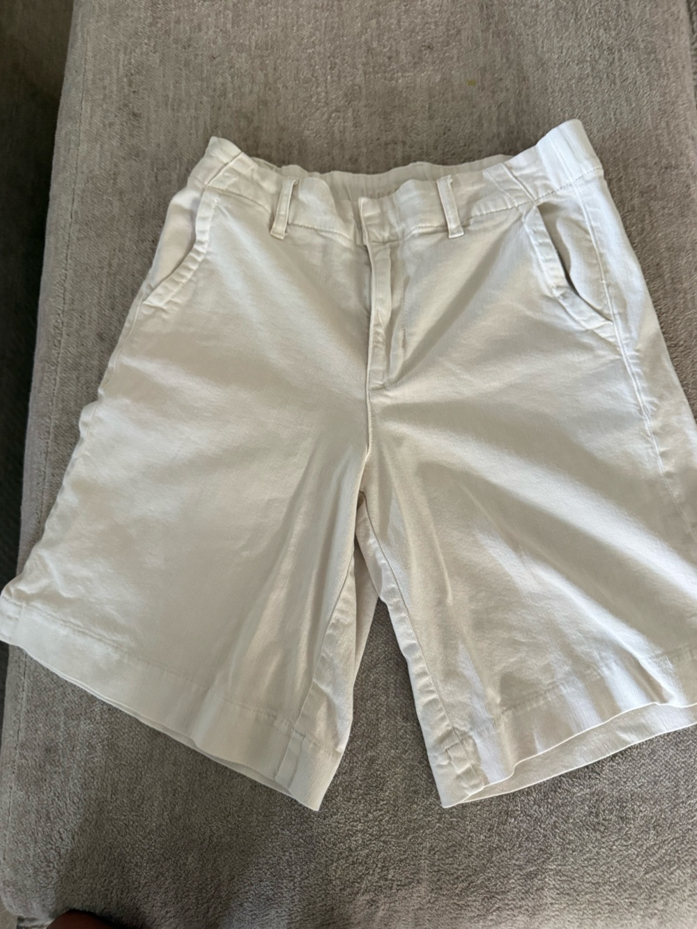 American Eagle Outfitters White Stretch Shorts